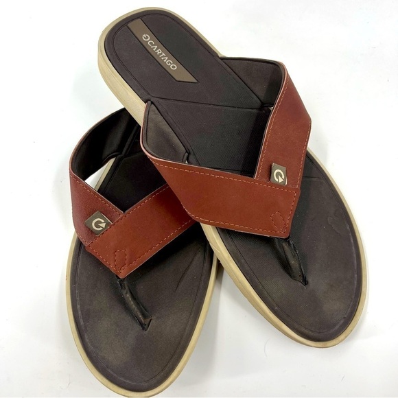 Cartigo Valencia Leather flip flops - Picture 1 of 7